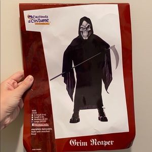 NEW Grim Reaper Halloween Costume + Mask